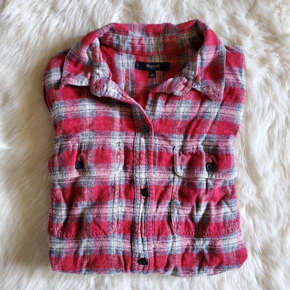Madewell Ex-Boyfriend Shirt in Fairfax Plaid Size Small - Picture 8 of 13
